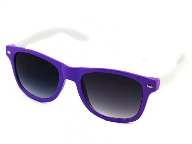 Slnečné okuliare Wayfarer - fialova-biela