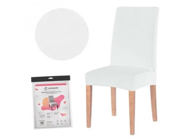 Návlek na stoličku univerzálny - biely