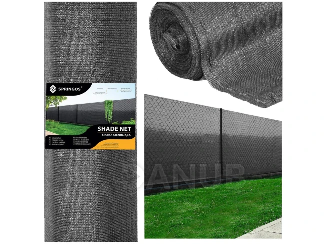 Tieniaca sieť - 62% tienenie - 1,5x25m - 65g/m2 - svetlý antracit