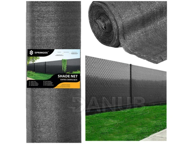 Tieniaca sieť - 90% tienenie - 1,2x25m - 140g/m2 - svetlý antracit