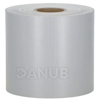 Tieniacia páska na plot - 450g/m2 - 50m x 19 cm - svetlosivá + 20ks klipov