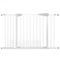 Bezpečnostná bariérová zabrána pre schody a dvere - biela - 76-127 cm