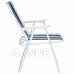 Skladacie kreslo - bielo modrý pásik