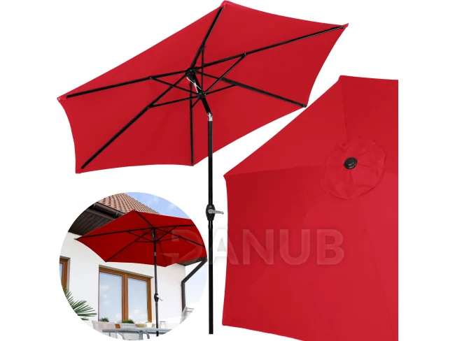 Záhradný slnečník Modern 260cm - červený