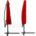 Záhradný slnečník nastaviteľný 300cm - červený