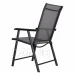 Skladacia záhradná stolička - sivá - 2 ks