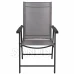 Skladacia záhradná stolička - sivá - 2 ks