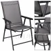 Skladacia záhradná stolička - sivá