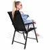 Skladacia záhradná stolička - čierna