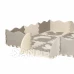 Penové puzzle zvieratá - 120x120cm - sivá, biela Penové puzzle zvieratá - 120x120cm - sivá, biela