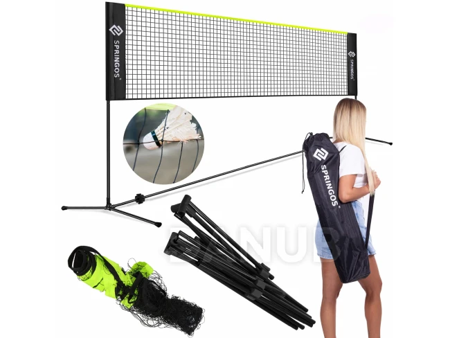 Bedmintonová sieť - 400 cm s rámom a obalom