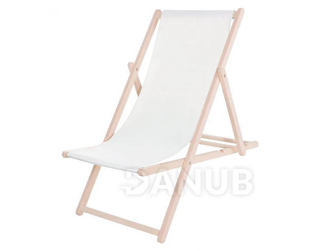 Drevené lehátko - biele