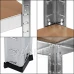 Kovový regál s 5 policami - 150x75x30cm - 675kg - svetlohnedá
