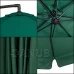 Záhradný slnečník nastaviteľný 300cm - zelený