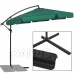 Záhradný slnečník nastaviteľný 300cm - zelený