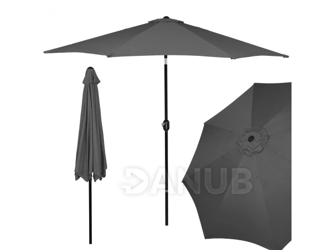 Záhradný slnečník Modern 300cm - grafitový