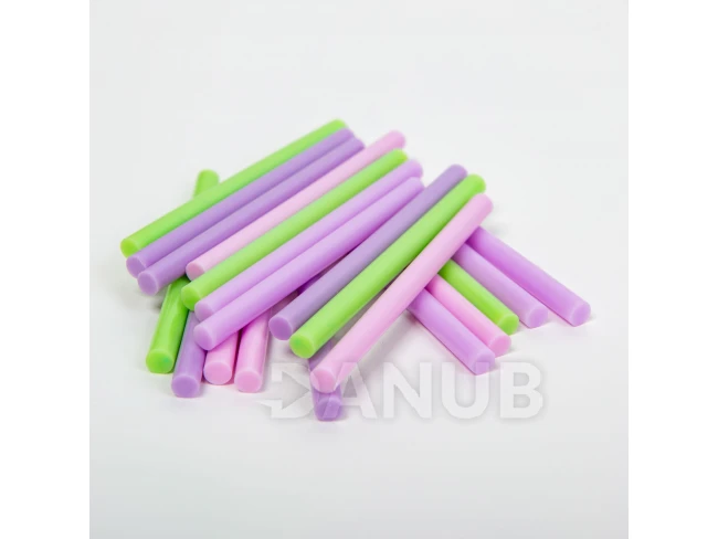 Náplň do lepiacej pištole - 7 x 100 mm - macaronová farba - 20 ks / balenie 