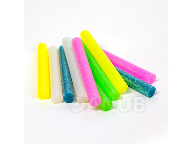 Náplň do lepiacej pištole - 11 x 100 mm - fluoreskujúca farba - 10 ks / balenie