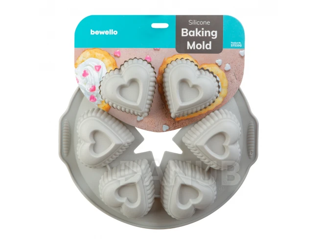 Silikónová forma na pečenie - srdiečka - 28 x 25,7 x 4,5 cm