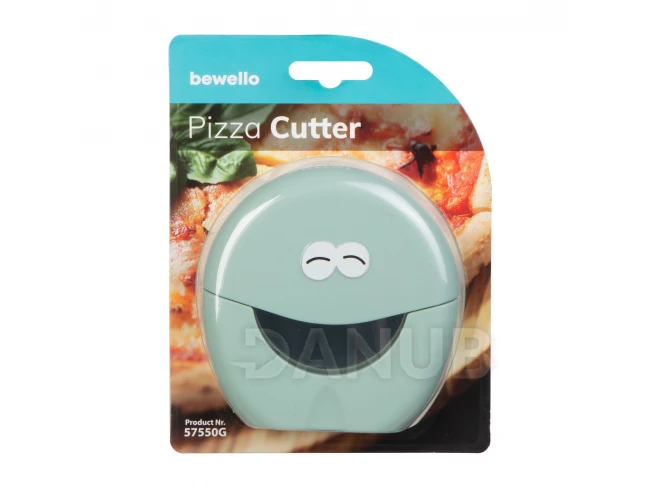 Pizza krájač - nehrdzavejúca oceľ, plast - 10,2 x 10,2 x 2 cm