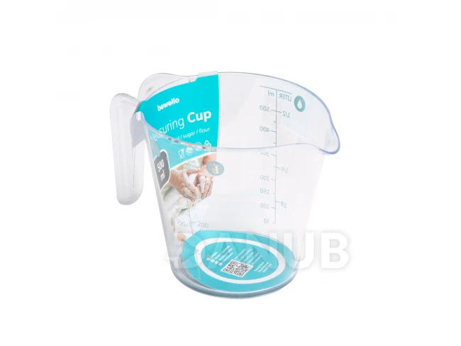 Odmerka v tvare poháru - 500 ml - plast - 16 x 9,7 x 11 cm 