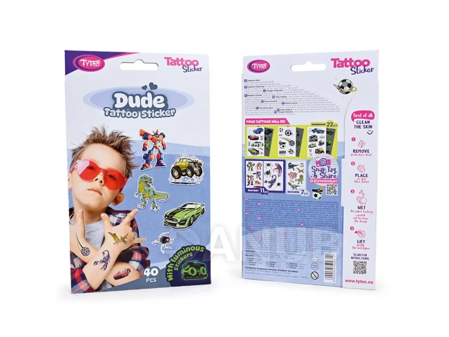 Sada tetovacích nálepok Dude - 40 ks / balenie