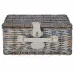 Piknikový kôš s príslušenstvom - termo - 42x27x20 cm - prútený - sivý Piknikový kôš s príslušenstvom - termo - 42x27x20 cm - prútený - sivý