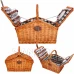 Piknikový kôš s príslušenstvom - termo - 46x31x20 cm - prútený - hnedý Piknikový kôš s príslušenstvom - termo - 46x31x20 cm - prútený - hnedý