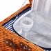 Piknikový kôš s príslušenstvom - termo - 37x27x20 cm - prútený - hnedý Piknikový kôš s príslušenstvom - termo - 37x27x20 cm - prútený - hnedý