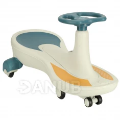 Gravitačné odrážadlo s hrajúcou hudbou + Led kolesá - modro-biele