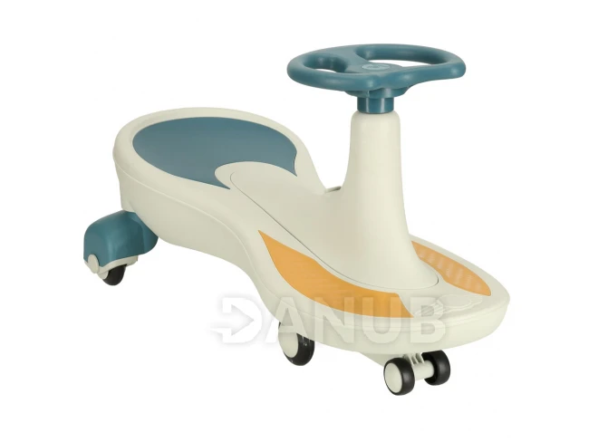 Gravitačné odrážadlo s hrajúcou hudbou + Led kolesá - modro-biele