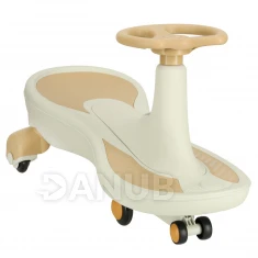 Gravitačné odrážadlo s hrajúcou hudbou + Led kolesá - zlato-biele