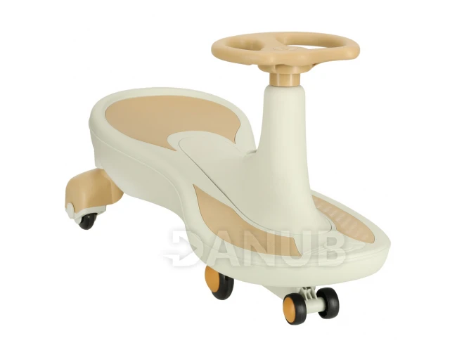 Gravitačné odrážadlo s hrajúcou hudbou + Led kolesá - zlato-biele