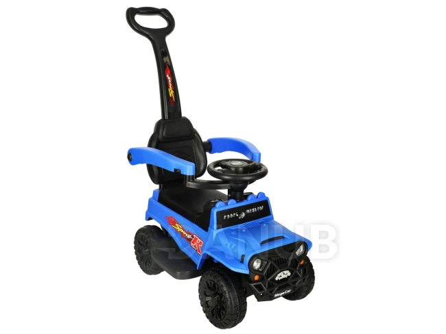 Terénne auto na tlačenie so zvukom a svetlami - modré