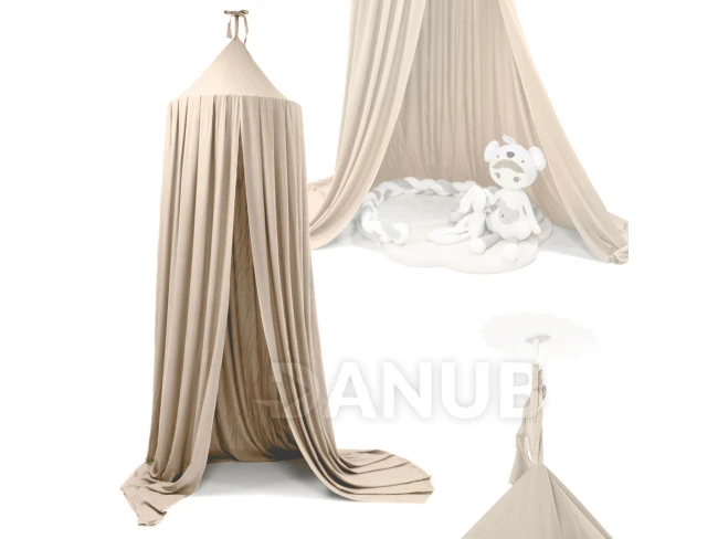 Baldachýnový záves - béžový