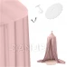 Baldachýnový záves - svetlo ružový