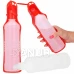 Fľaša na vodu pre psov a mačky s napájadlom - 250 ml - červená