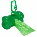 Sáčky na psie exkrementy - 432 ks - 24 roliek - 6x2,5 cm - zelená