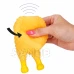 Gumová hračka pre psa, pískacie hryzátko - žltá