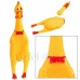 Gumové pískacie kuriatko pre psa - 37 cm 
