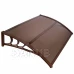 Strieška na vchodové dvere - 120x80 hnedá - hnedá/priehľadná