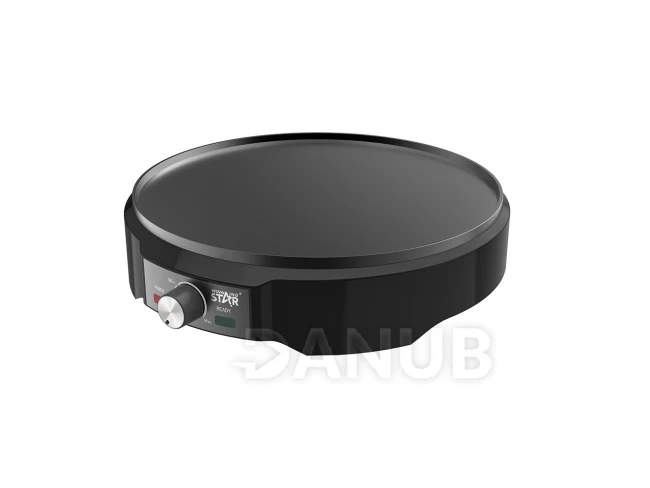 WinningStar - Elektrický palacinkovač - 1200 W - čierny