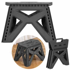 Multifunkčný rozkladací stolček - výška 23 cm - do 100 kg - sivý