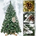 Umelý vianočný stromček Premium Royal Trees - 220 cm - zasnežená diamantová borovica so šiškami