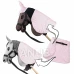 Deka a ušné chrániče pre Hobby Horse Skippi - ružová