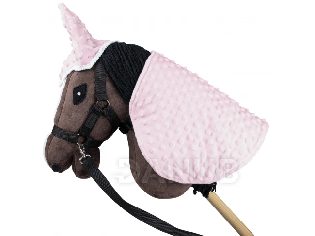 Deka a ušné chrániče pre Hobby Horse Skippi - ružová