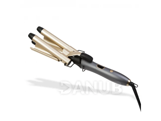 Umelý stylingový nástroj 5 v 1 - s LED displejom - zlatá / čierna - 105 W