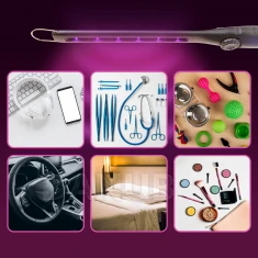 Sterilizačná UV lampa - USB - 6 UV LED - 2000 mAh - 378 x 34 mm