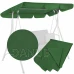 Strieška na záhradnú hojdačku - 165x110 cm - tmavozelená