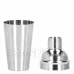 Barmanská súprava na nápoje - 5 prvkov - šejker 550ml - strieborná